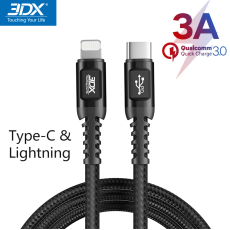 3DX PD Type-C to Lightning 快充數據線 1.2m