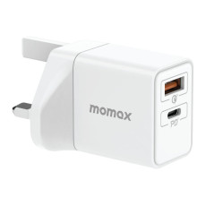 Momax ONEPLUG 25w雙輸出快速充電器 白色 (UM56UKW)