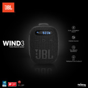 JBL Wind 3 可攜式收音機藍牙喇叭 (FM收音機/LED 顯示/免提通話/記憶卡輸入) 