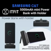 ITFIT 5,000mAh mini Power Bank with Holder